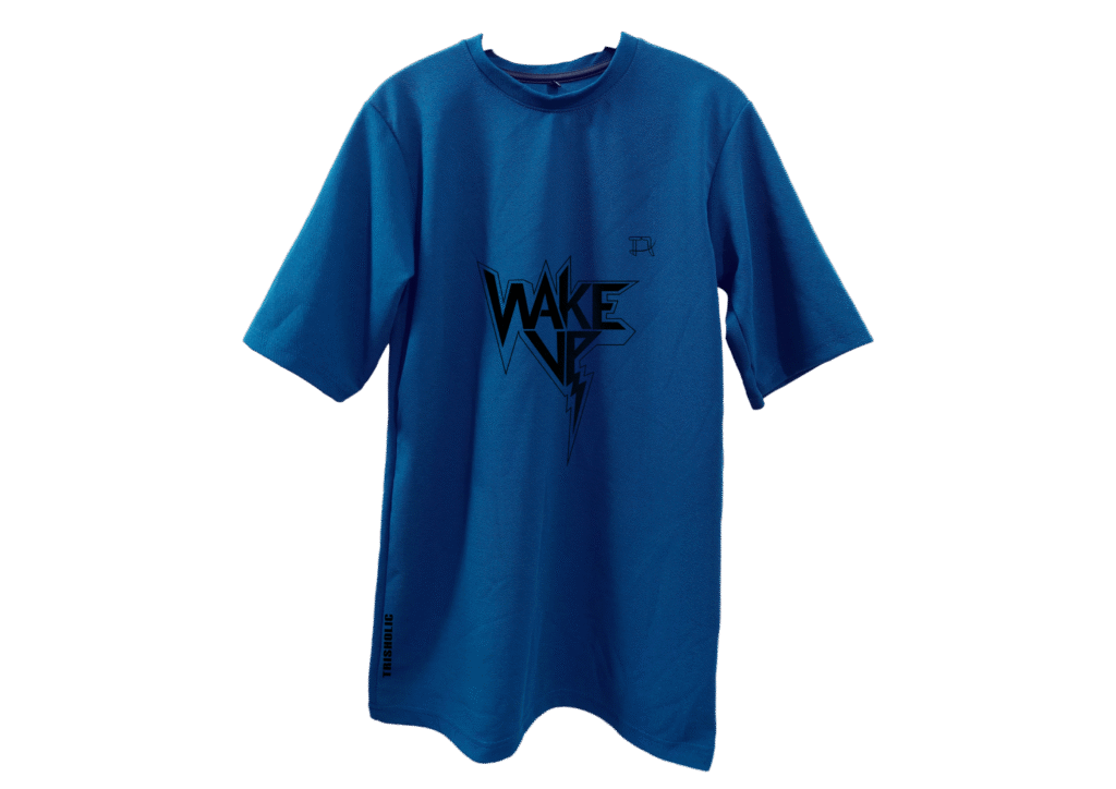 model wearing trendy oversized t-shirt with cargo pants