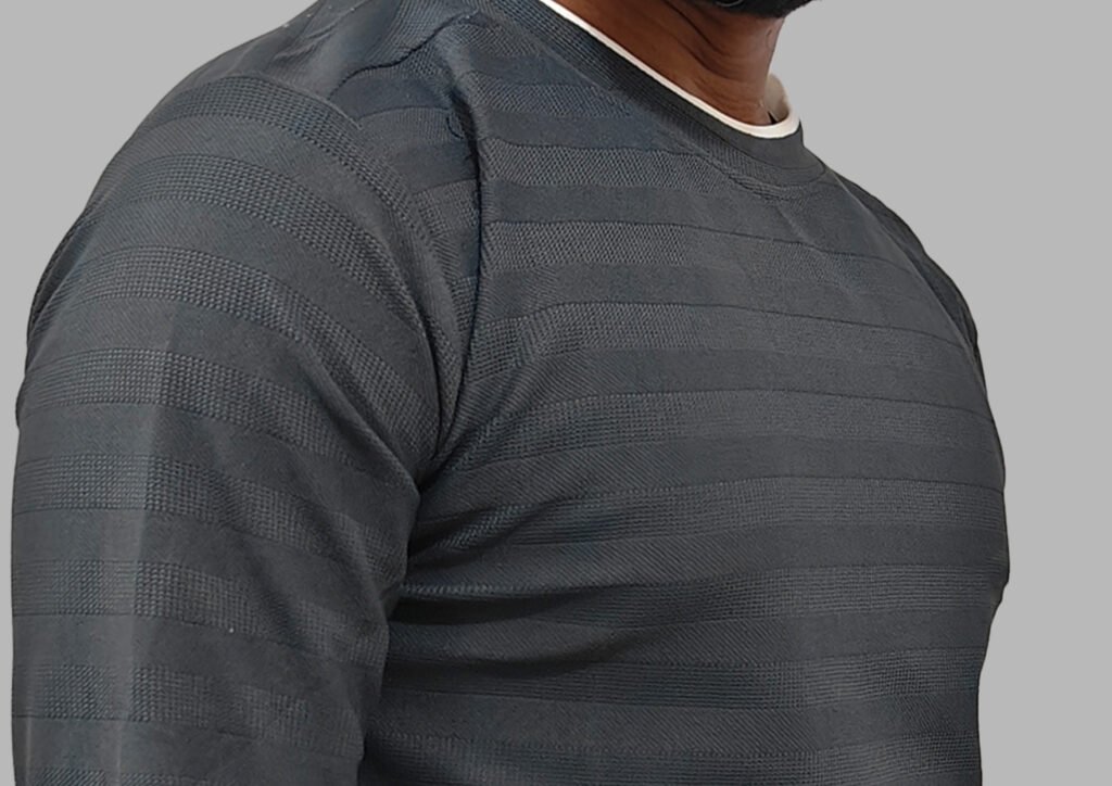 Trisholic Black Round Neck Full Sleeve T-Shirt for Men