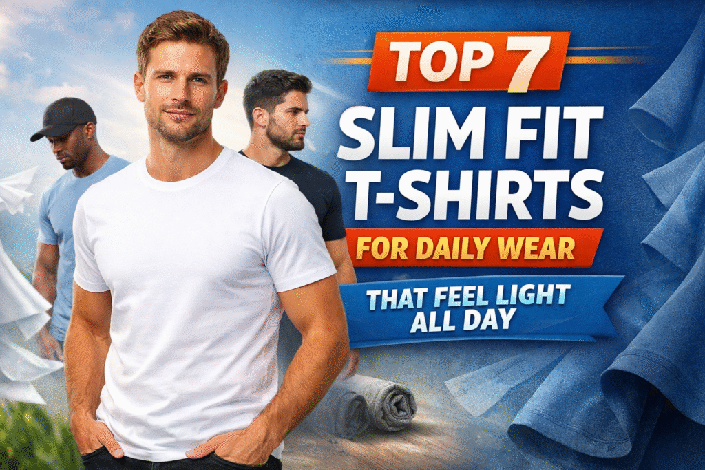 top 7 slim fit t-shirts for daily wear that feel light all day