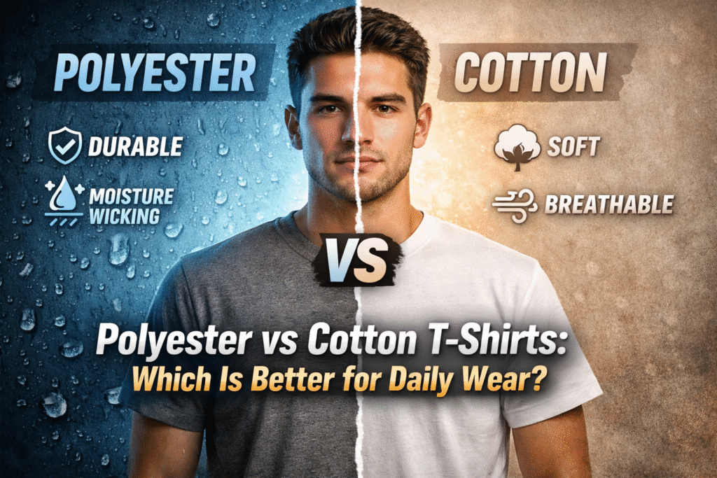 Polyester vs Cotton T-Shirts: Which Is Better for Daily Wear fabric comparison thumbnail